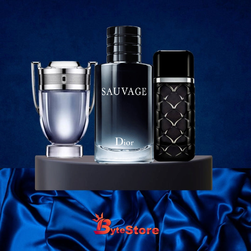 Combo de perfumes para hombre - Invictus | Sauvage Dior | 212 Vip Black