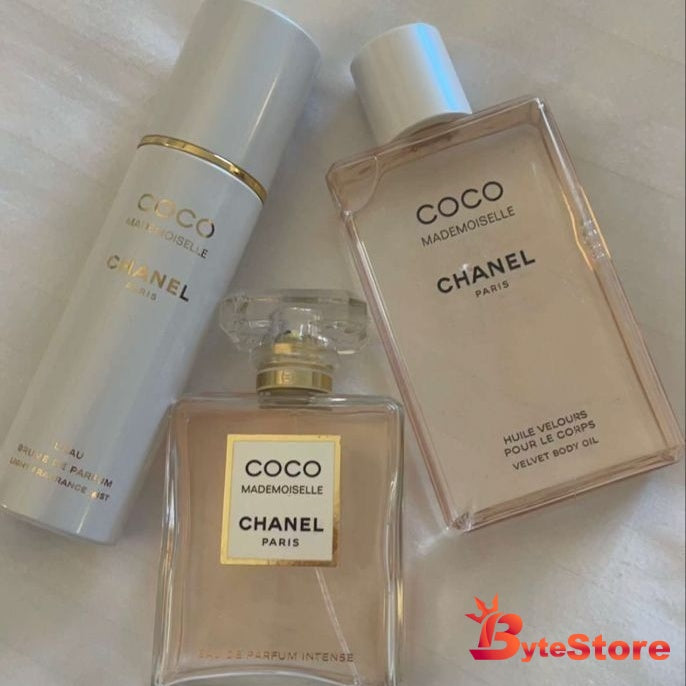 Combo de perfume - Coco Chanel Mademoiselle Parfum / Splash / Hidratante